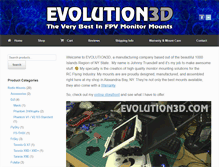 Tablet Screenshot of evolution3d.com